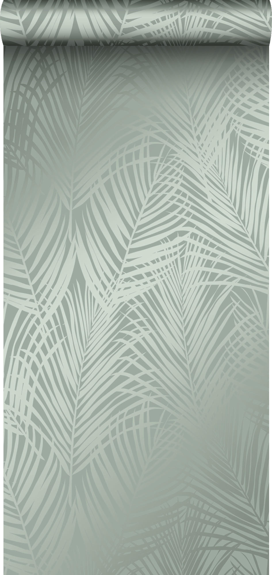 TAPETE Palmenblätter 53 cm x 10.05 m - Grün, Papier (53/1000cm) - Origin Wallcoverings