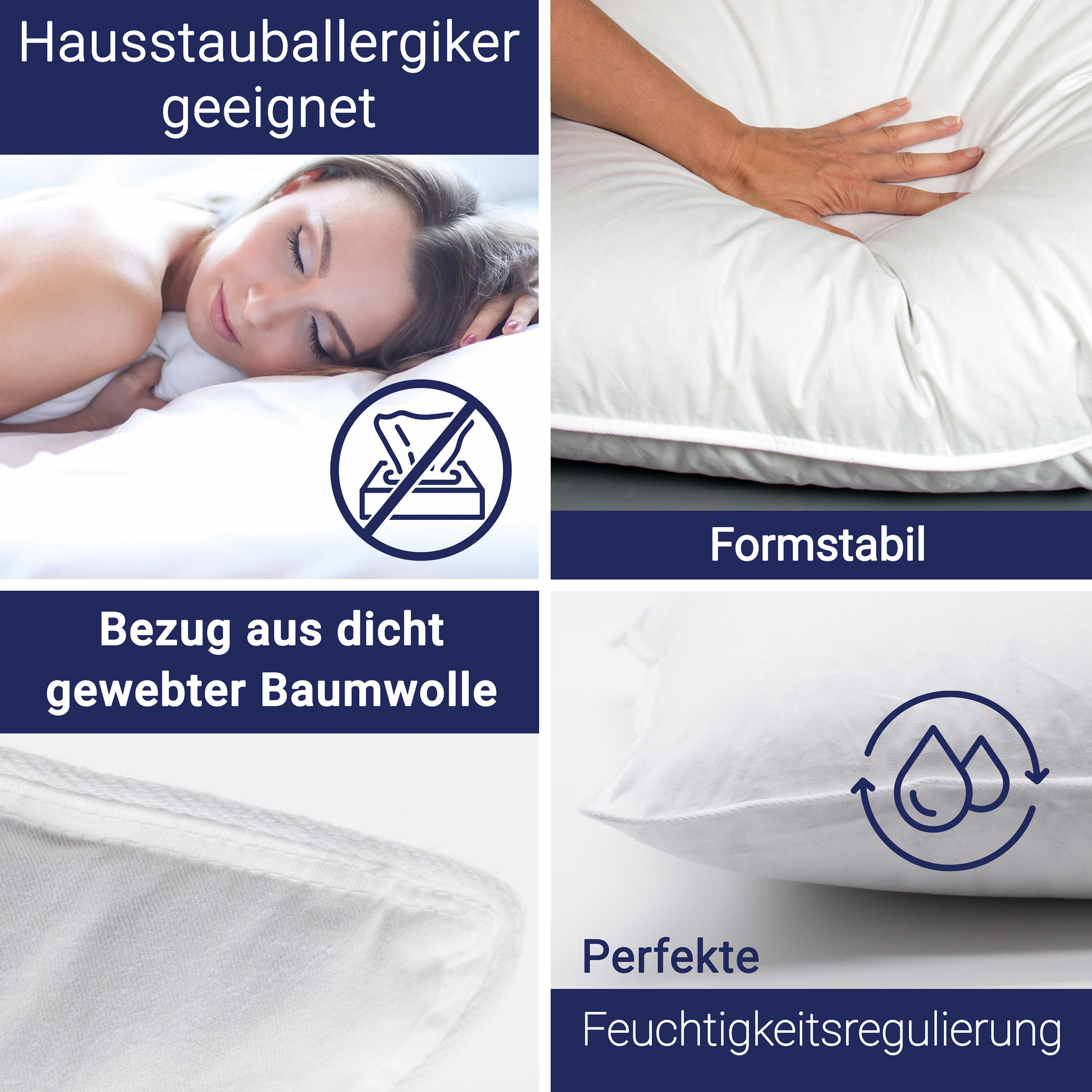 KISSEN, 80x80 cm, 100% Baumwolle, Weiß - Weiß, Textil (80/80cm) - Zollner