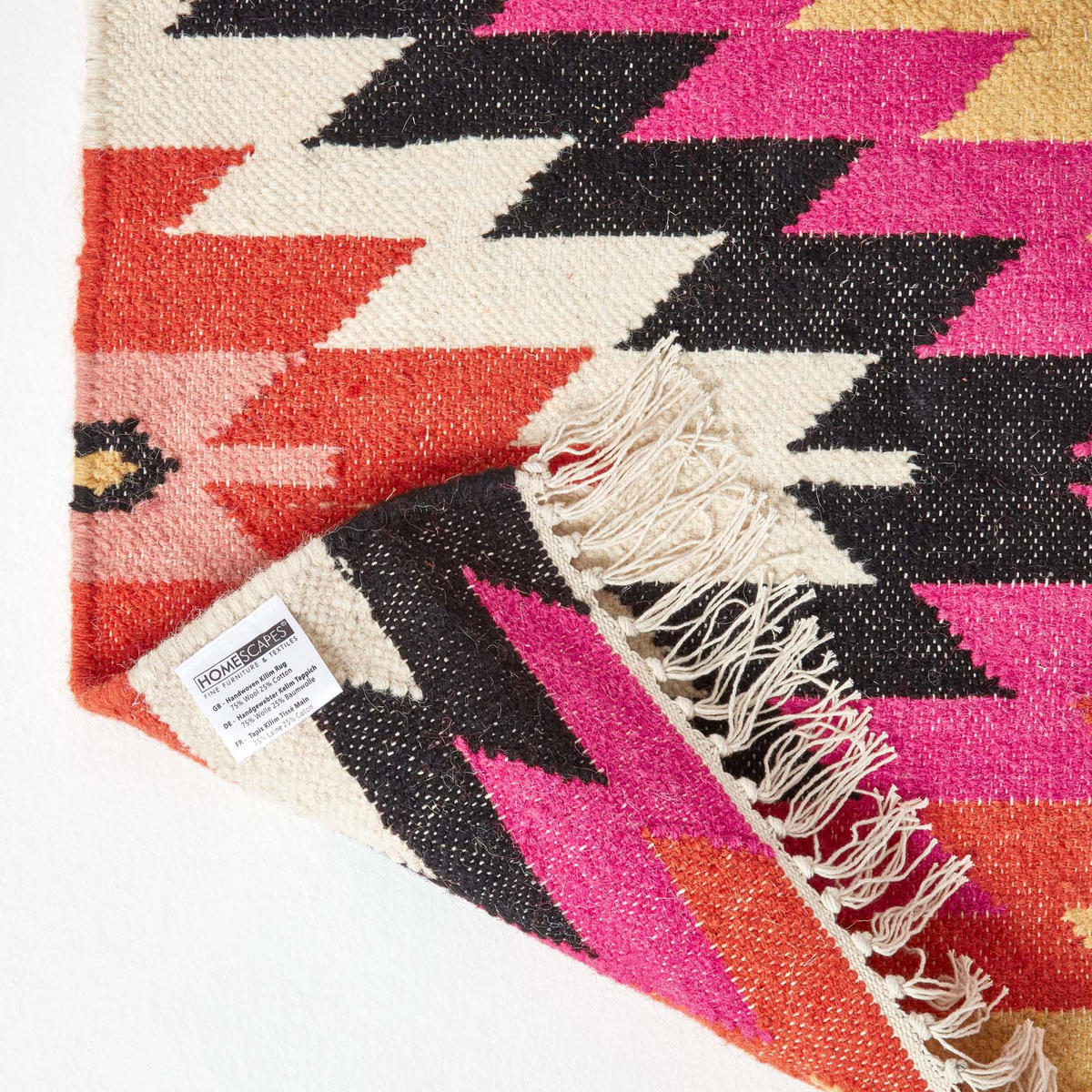 KELIM-TEPPICH Jakarta handgewebt 160/230 cm - Multicolor, Textil (160/230cm) - Homescapes