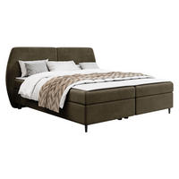 BOXBETT Madryt - H3 - Dunkelbraun/Schwarz, Holz/Holzwerkstoff (140/200cm) - MIRJAN24