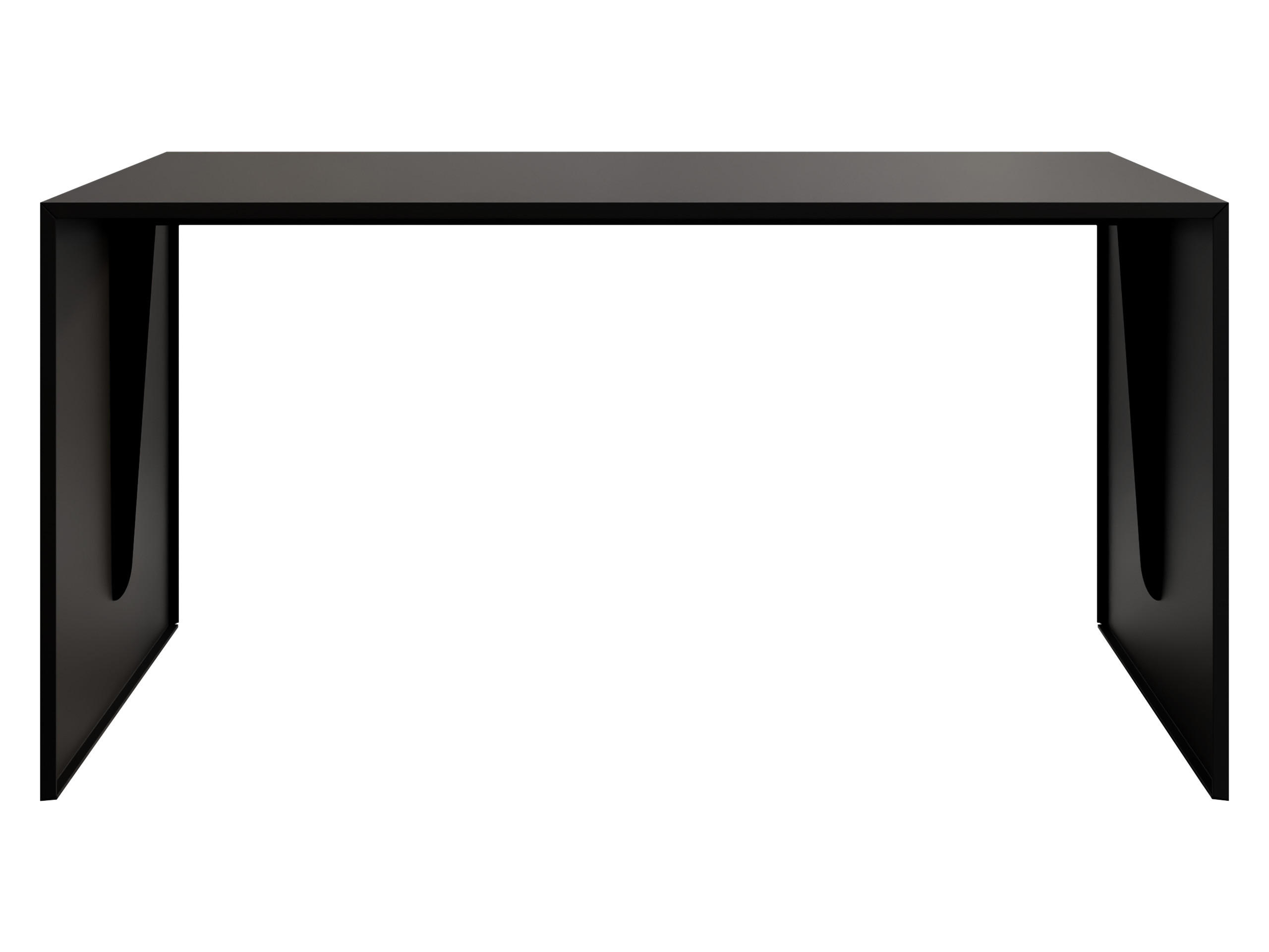 METALL-COUCHTISCH Mocca 4 - Schwarz, Holzwerkstoff/Metall (60/100/50cm) - MIRJAN24