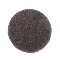 HOCHFLOR-TEPPICH Curly Dunkelgrau 90x90 cm - Dunkelgrau, Textil (90/90cm) - Vercai Rugs