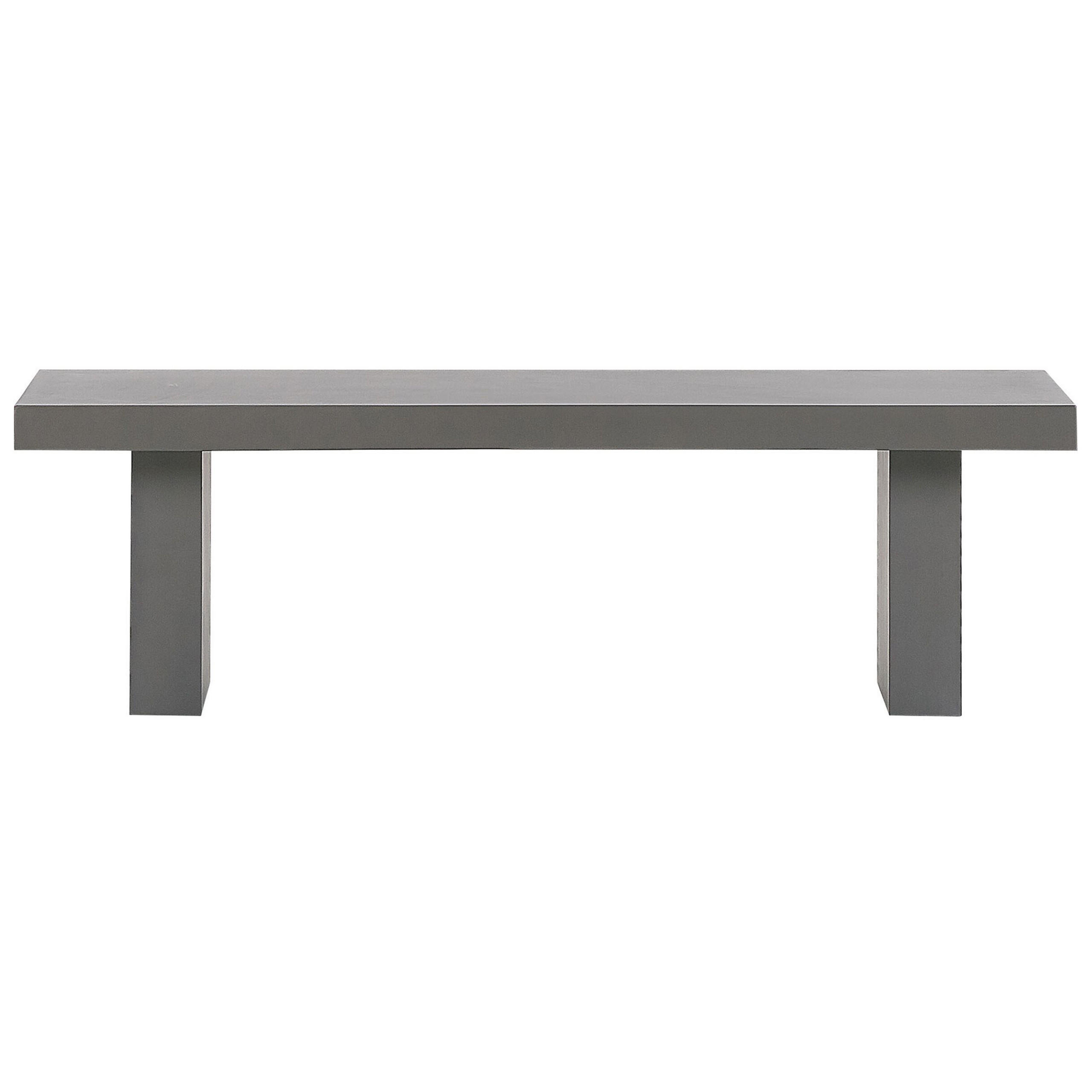 GARTENBANK Beton grau 150 cm T-Form Taranto - Grau, Stein (150/45/40cm) - Beliani