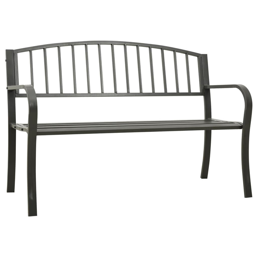 furnicato Gartenbank Grau 120x81x51 cm