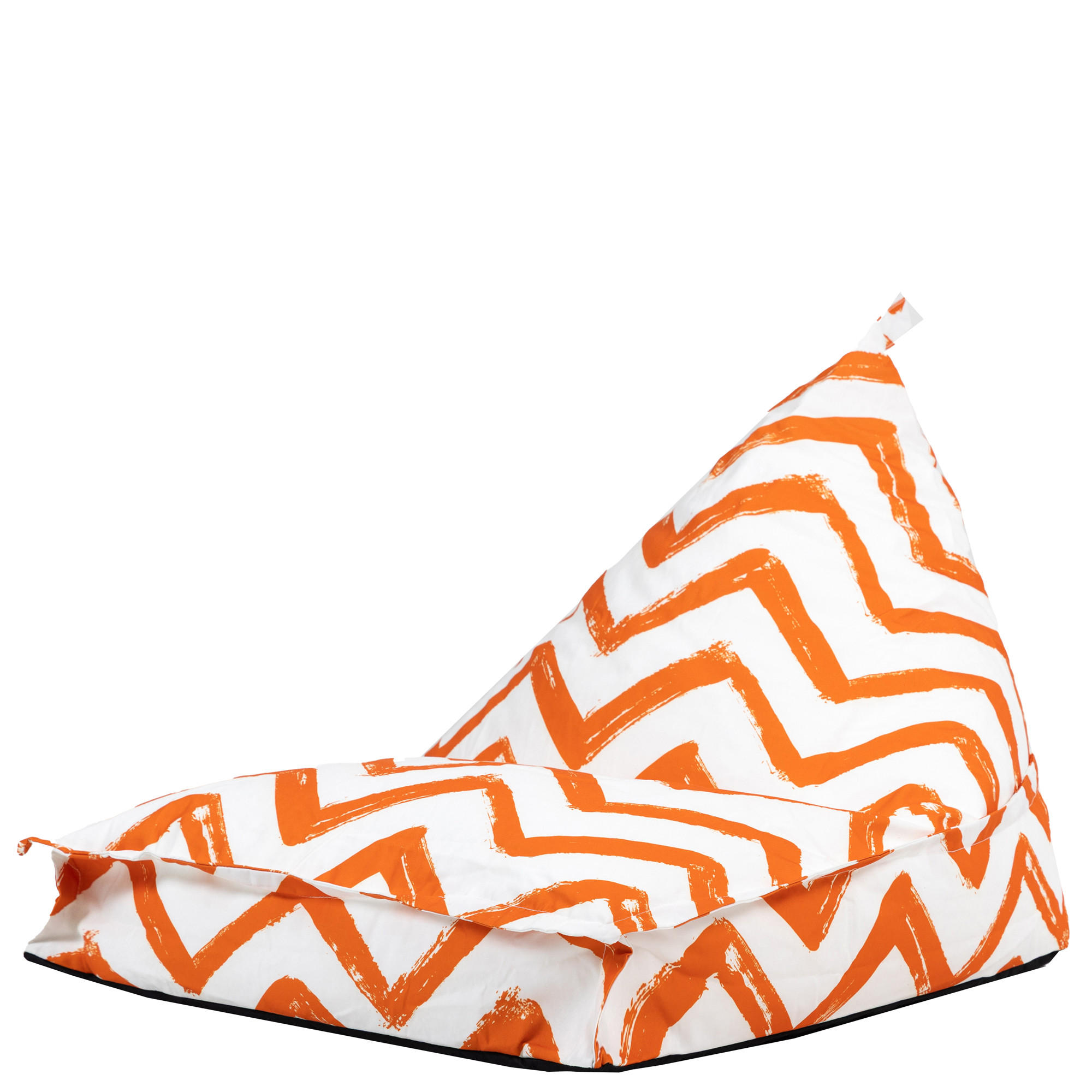 KINDERSITZSACK Liege Zickzack - Orange, Textil (72/66/102cm) - icon