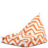 KINDERSITZSACK Liege Zickzack - Orange, Textil (72/66/102cm) - icon