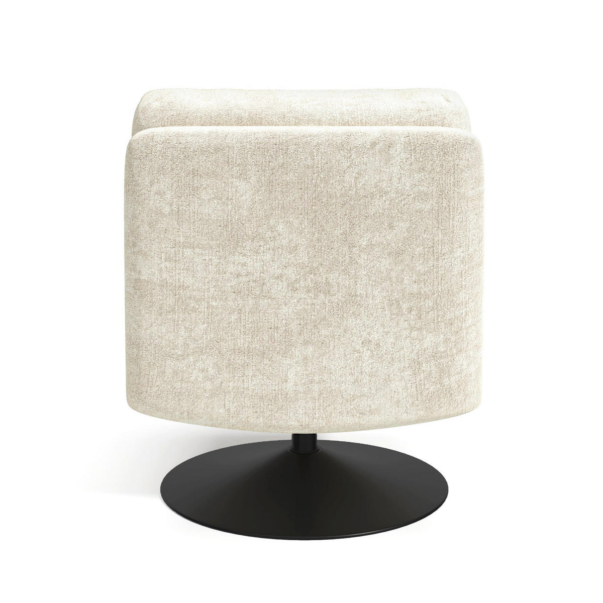 SESSEL Texturierter Samt Ecru 60.5cm - Creme, Textil (60/80/74cm) - Sia Home