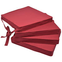 STUHLKISSEN Loft SK 45/40/5 cm Rot 4tlg - Rot, Textil (40/45cm) - Beautissu 