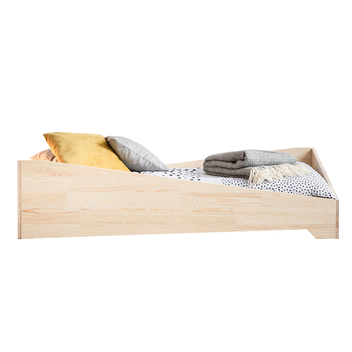 POSTEL 90/190 Solène Přírodní dřevo - hnědá, dřevo (90/190cm) - Petits-meubles