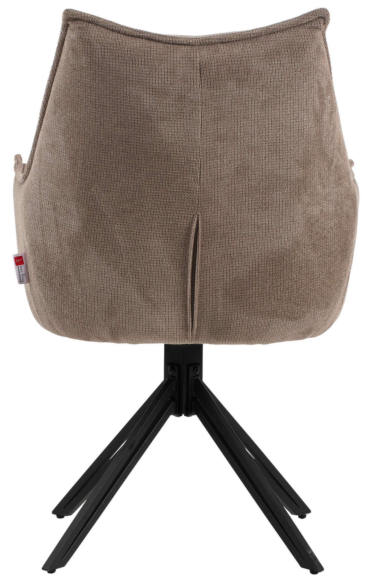 ESSZIMMERSTUHL Ginosa drehbar 4er-Set - Beige/Schwarz, Textil/Metall (62/90/66cm) - Mr. Deko