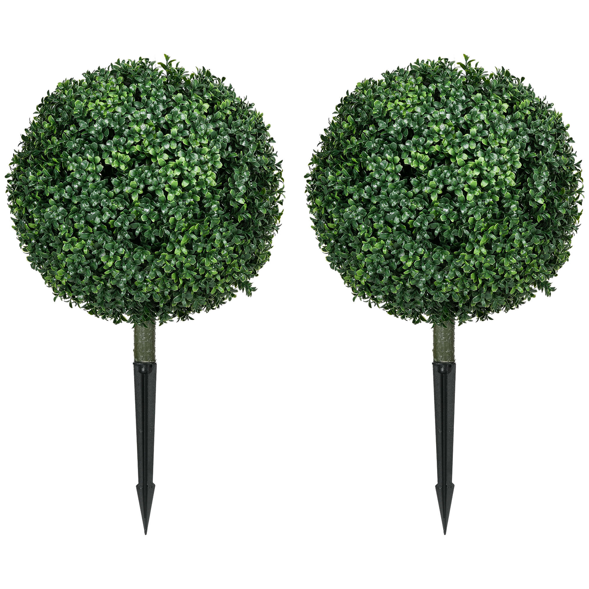 BUCHSBAUM Carmelo Grün 2er-Set wetterfest 70 cm - Grün, Kunststoff (70cm)