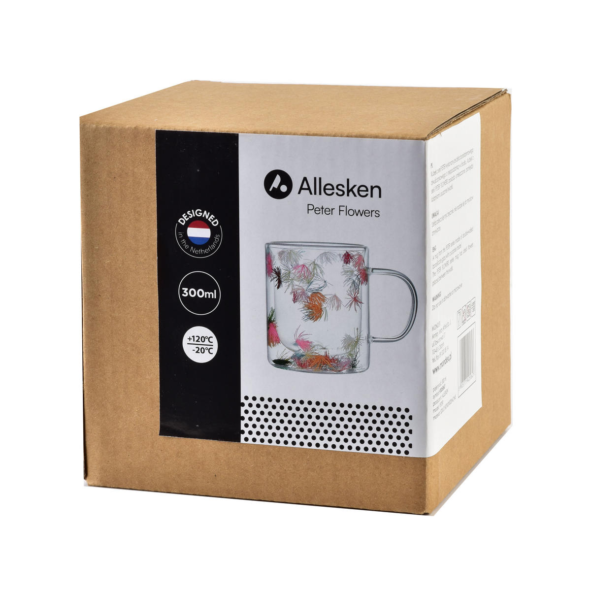 BECHER Peter Flowers 400ml 8,5/12,5/11cm Borosilikatglas - Transparent, Glas (0.4L) - Mondex