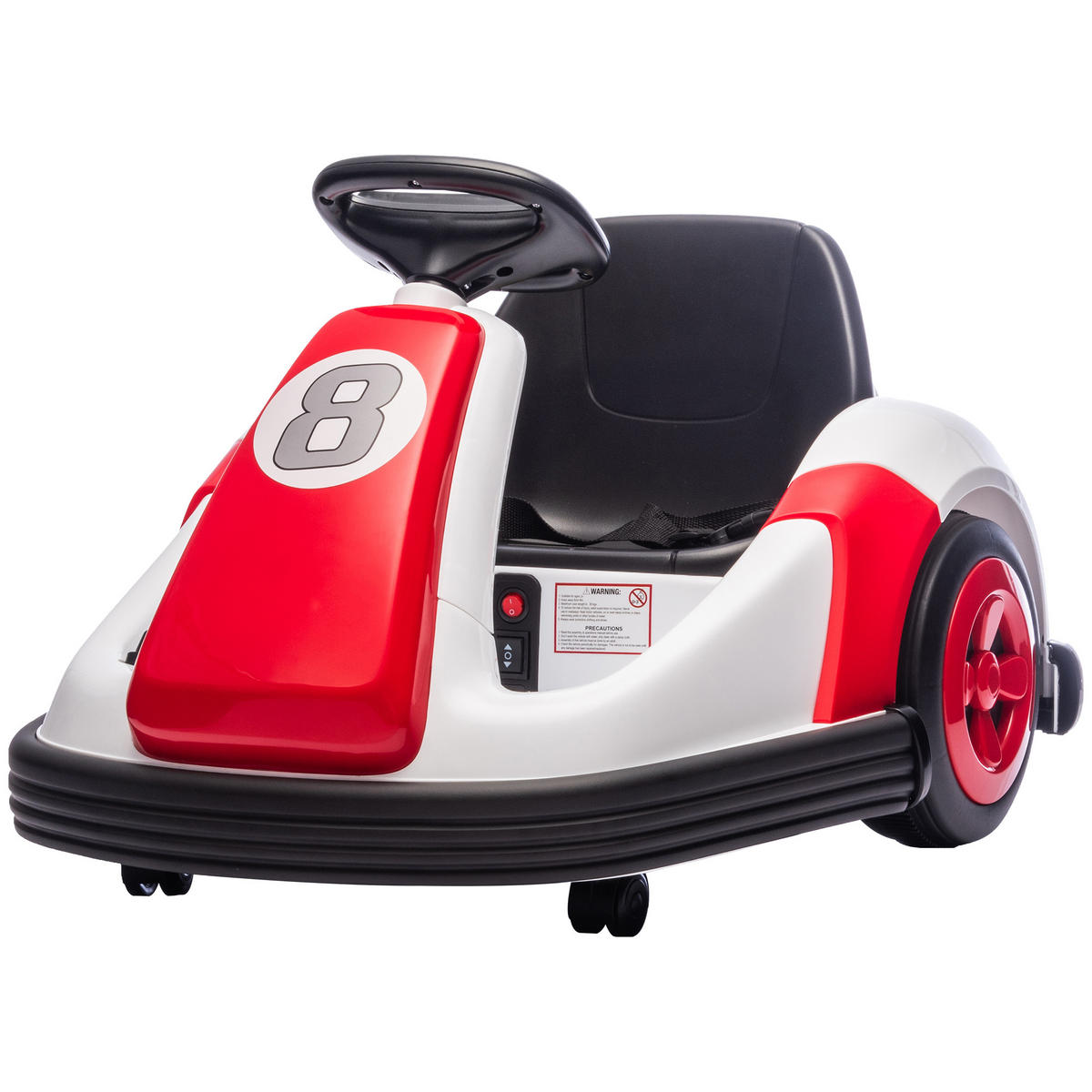 KINDER-AUTOSCOOTER DE-13168 360° Drehung Rot - Rot, Metall (70/58/46.5cm) - ComfortXL