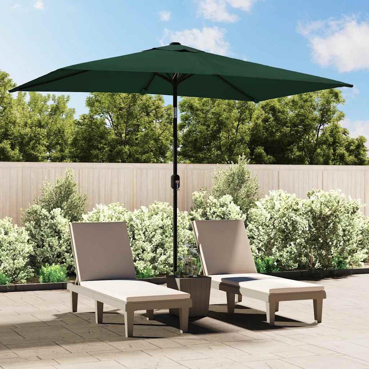 SONNENSCHIRM 200/300 Cm Grün Rechteckig - Grün, Textil (300/200cm) - vidaXL