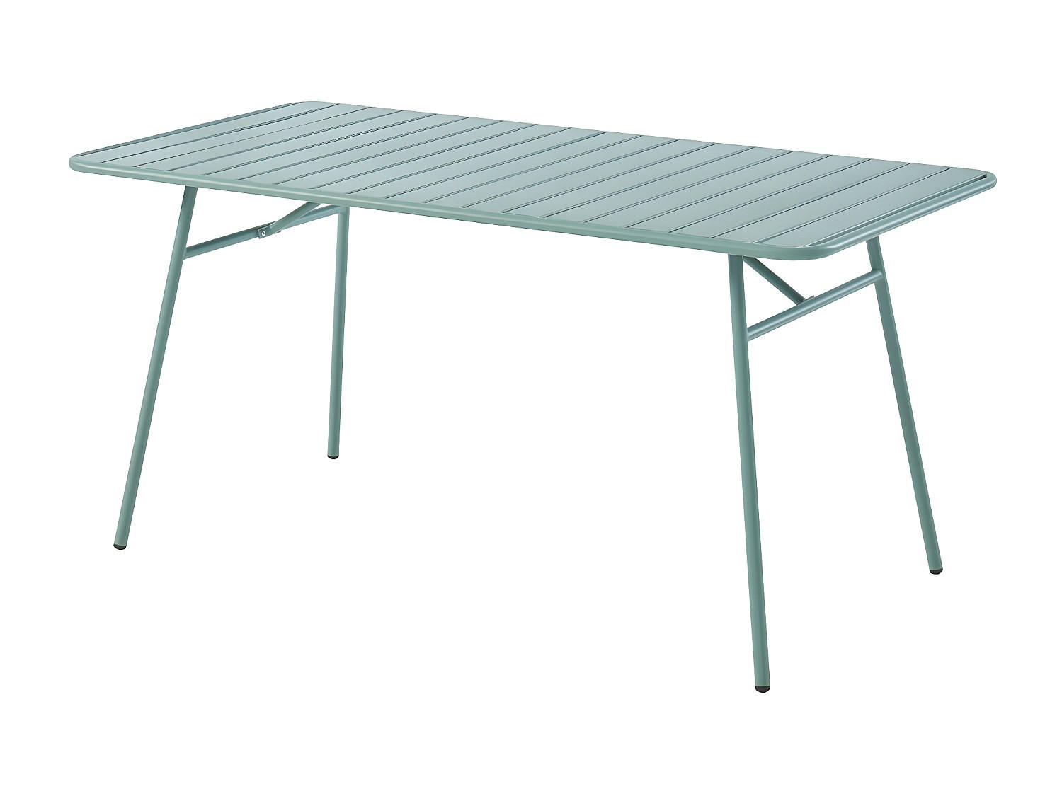 Vente-Unique Gartentisch Salbeigrün 160x74.5x80 cm