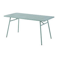 GARTENTISCH - D. 160 cm - Metall - Mandelgrün - MIRMANDE von MYLIA - Grün, Metall (80/160/74.5cm) - Vente-Unique