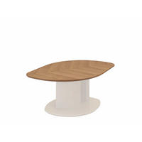 COUCHTISCH höhenverstellbar Cinzia 106x47x70 Echtholz Wildeiche/Weiß - Wildeiche/Weiß, Holz (106/70/70cm) - 58aufmkessel