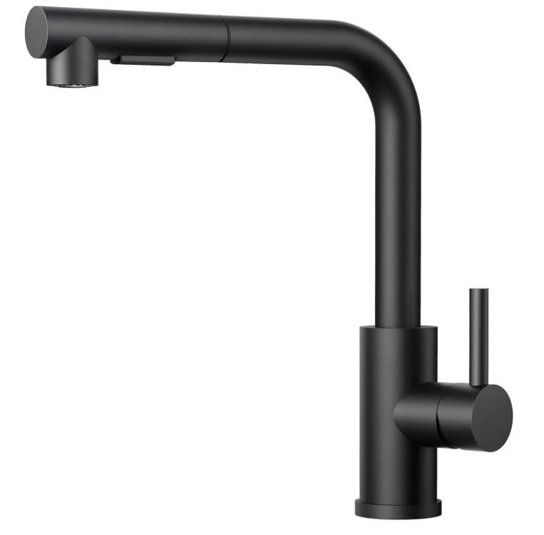 KÜCHENARMATUR Ausziehbar 37 x 25 x 6 schwarz - Schwarz, Metall (52/6/24cm) - Vallsero