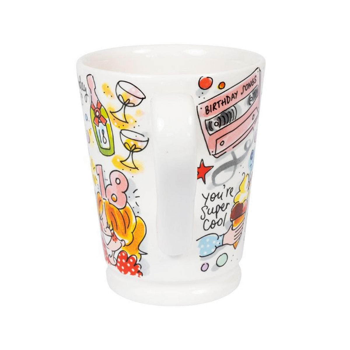 XL-BECHER 18 Jahre in Bunt - 500 ml - Multicolor, Keramik (0.5L) - Blond Amsterdam
