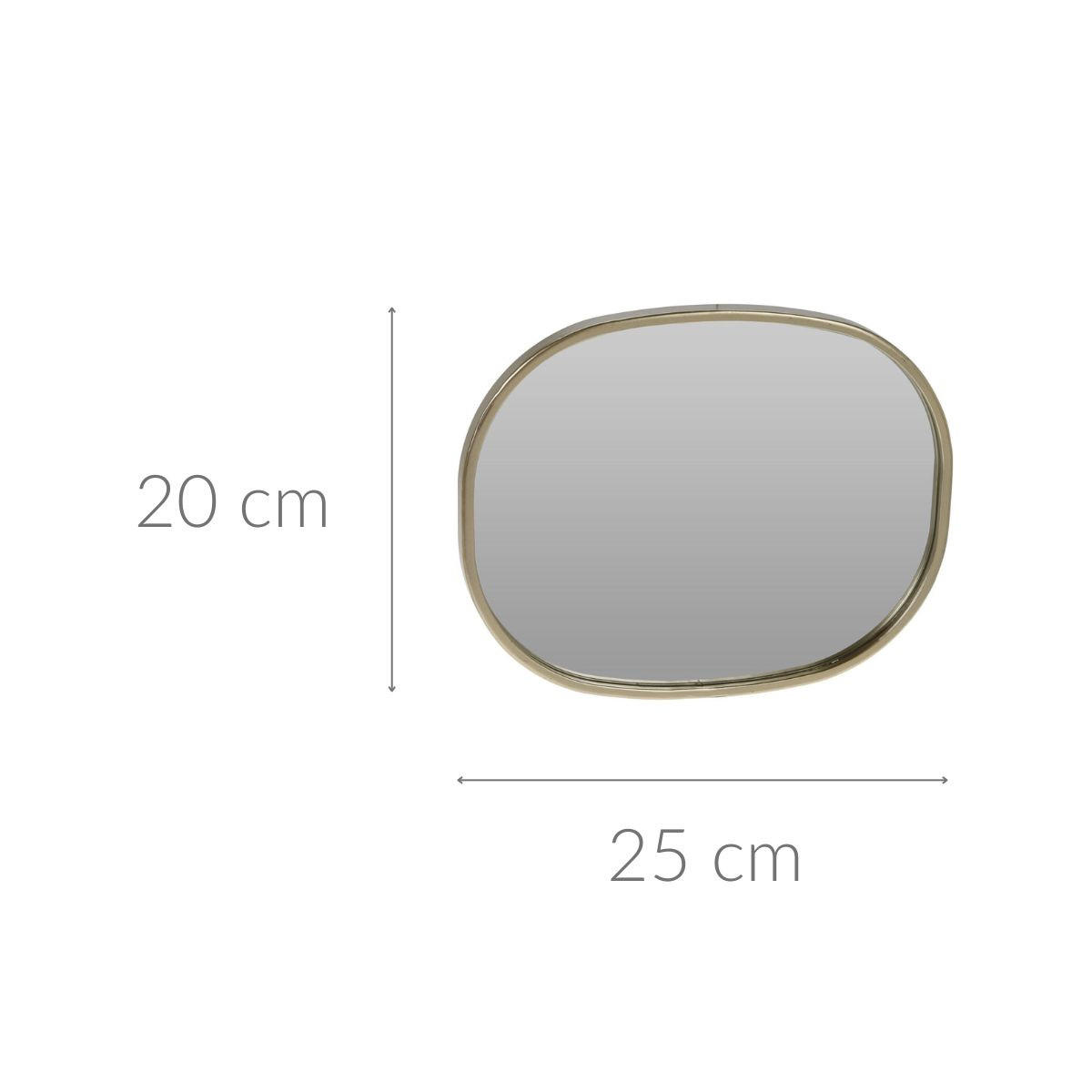 DEKO-SPIEGEL Champagne 20/25 cm - Goldfarben, Glas (1.2/25/20cm) - Home Styling Collection