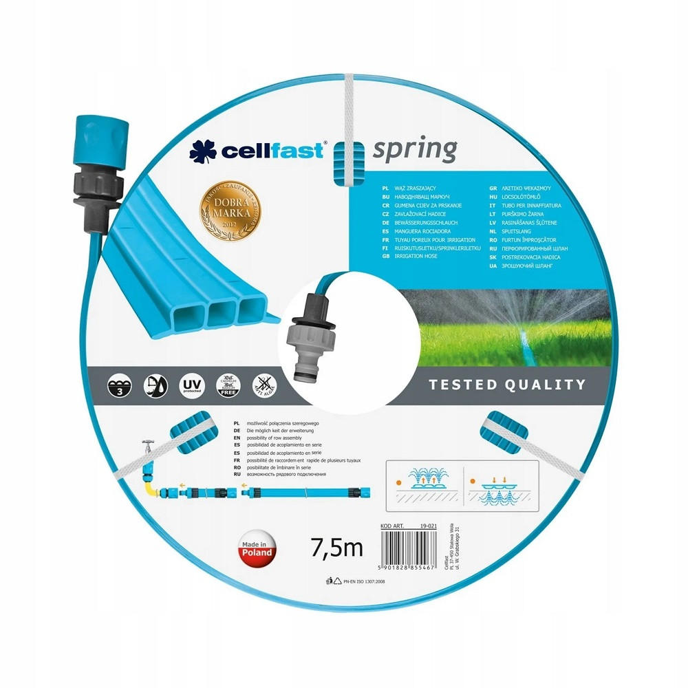 Cellfast Sprühschlauch Transparent 750 cm