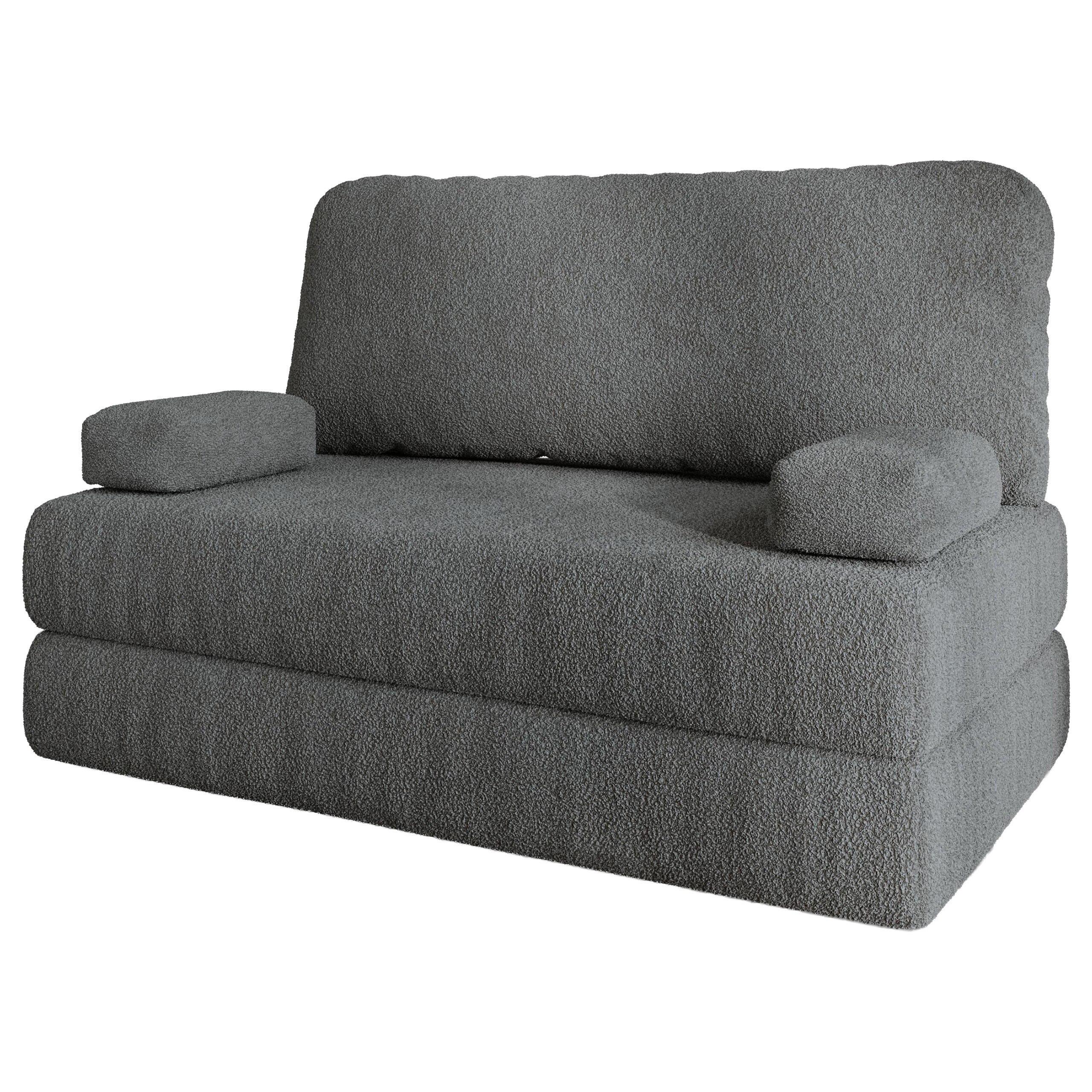 Masseno Bettsofa Grau 140x86x60 cm
