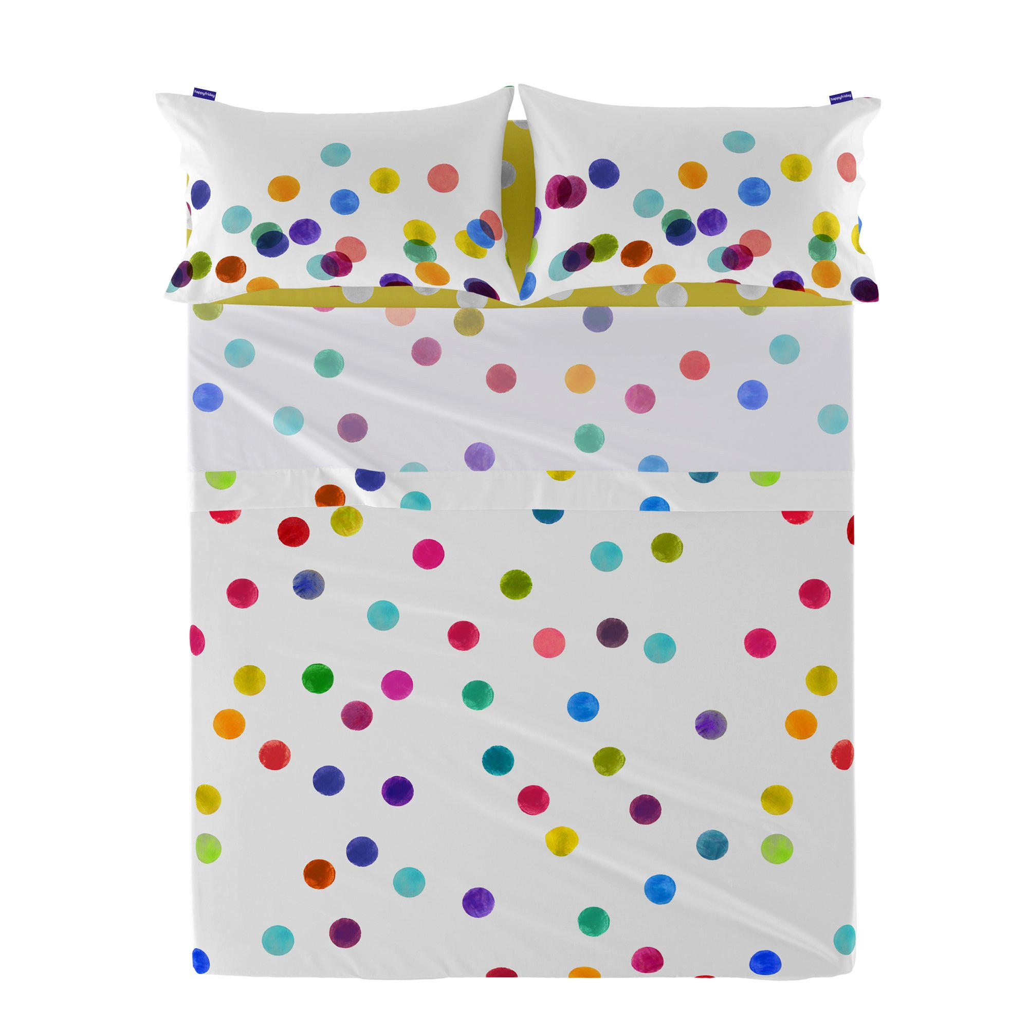OBERBETTLAKEN confetti 160x270 cm mehrfarbig - Multicolor, Textil (160/270cm) - Happy Friday