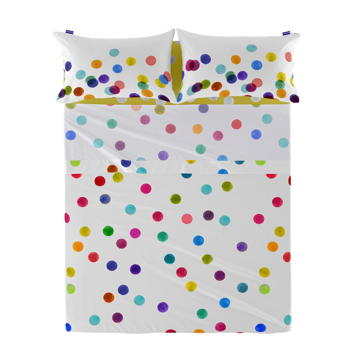 OBERBETTLAKEN confetti 160x270 cm mehrfarbig - Multicolor, Textil (160/270cm) - Happy Friday