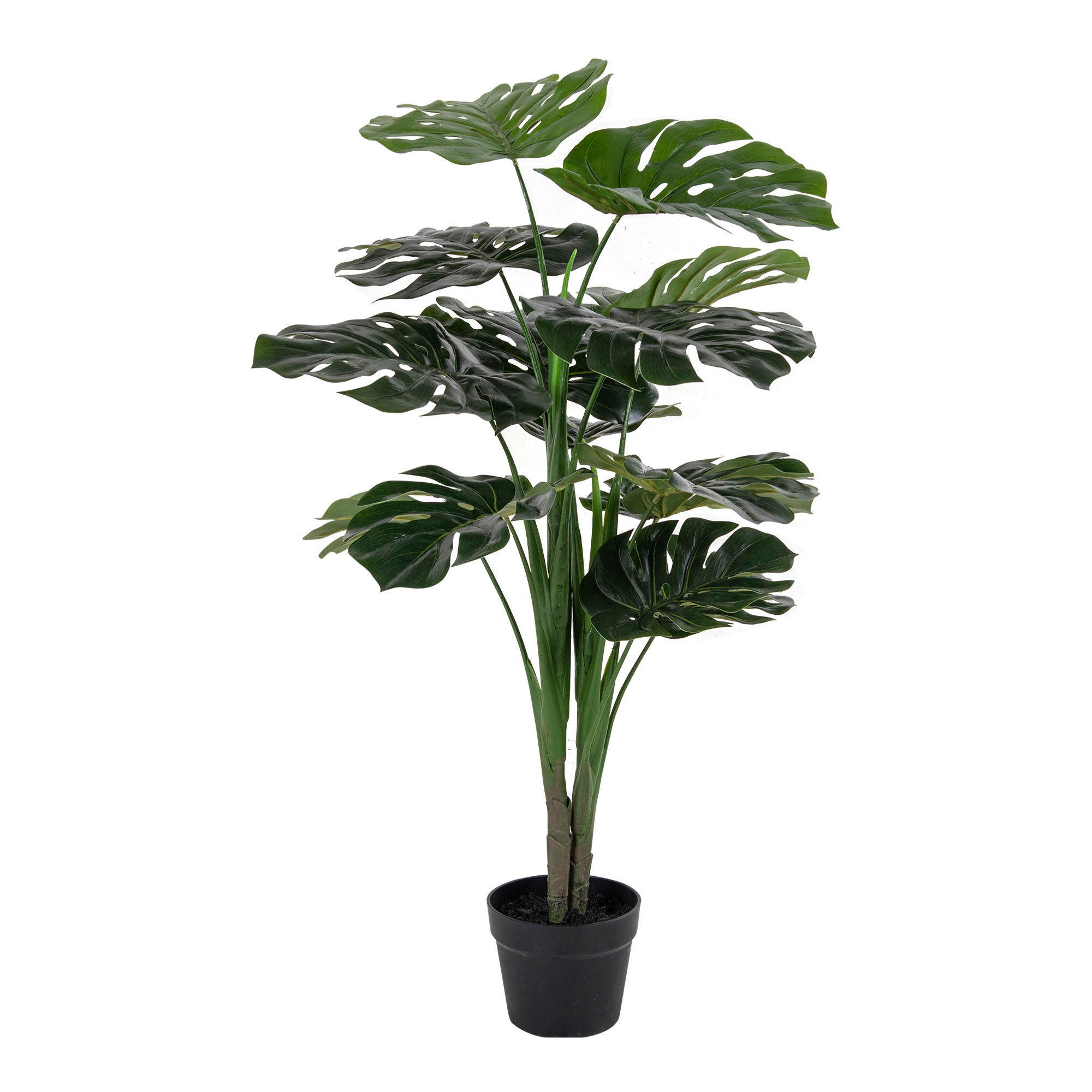 KÜNSTLICHE Monstera Pflanze - Grün, Kunststoff (90cm) - tinkaro