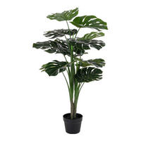 KÜNSTLICHE Monstera Pflanze - Grün, Kunststoff (90cm) - tinkaro