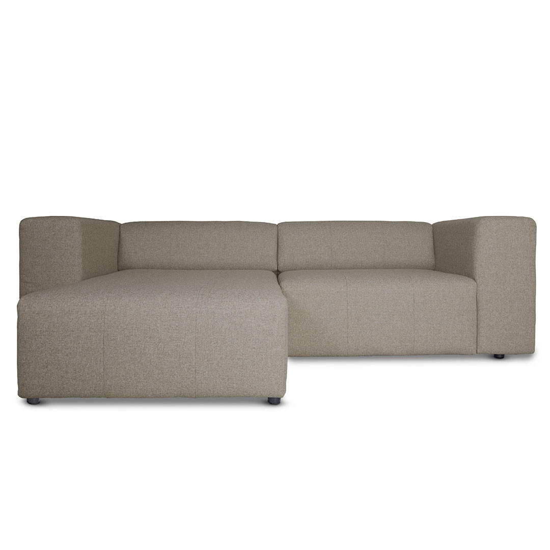 ECKSOFA grau - Sandfarben, Textil (268/152cm) - ebuy24