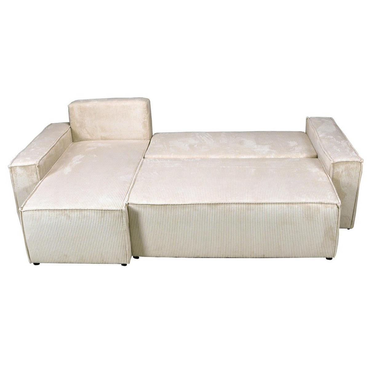 ECKSOFA mit Schlaffunktion/ ELISE, 4 Plätze - Beige - Beige, Textil (144/248cm) - Weber Industries