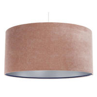 HÄNGELEUCHTE Rosa 40/20 cm - Pink/Silberfarben, Kunststoff (40/0.4/20cm) - ONZENO