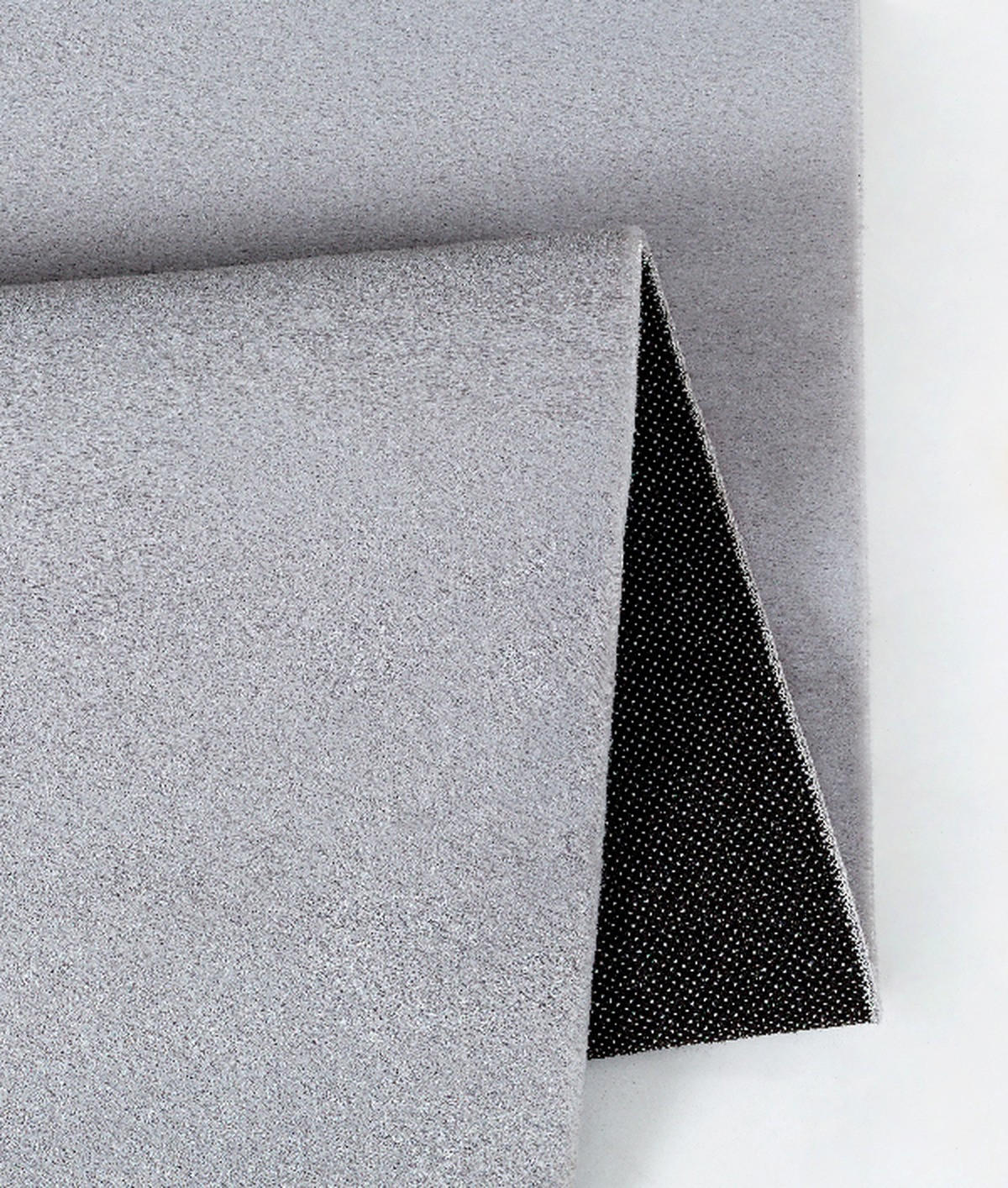 KURZFLORTEPPICH Antirutsch Uni DOUBS Polyester Grau 160 x 220 cm - Grau, Textil (160/220cm) - KADIMA DESIGN