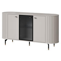 KOMMODE Zante 150 2D1W 03 - Kaschmir/Goldfarben, Holzwerkstoff/Metall (151/81/40cm) - MIRJAN24
