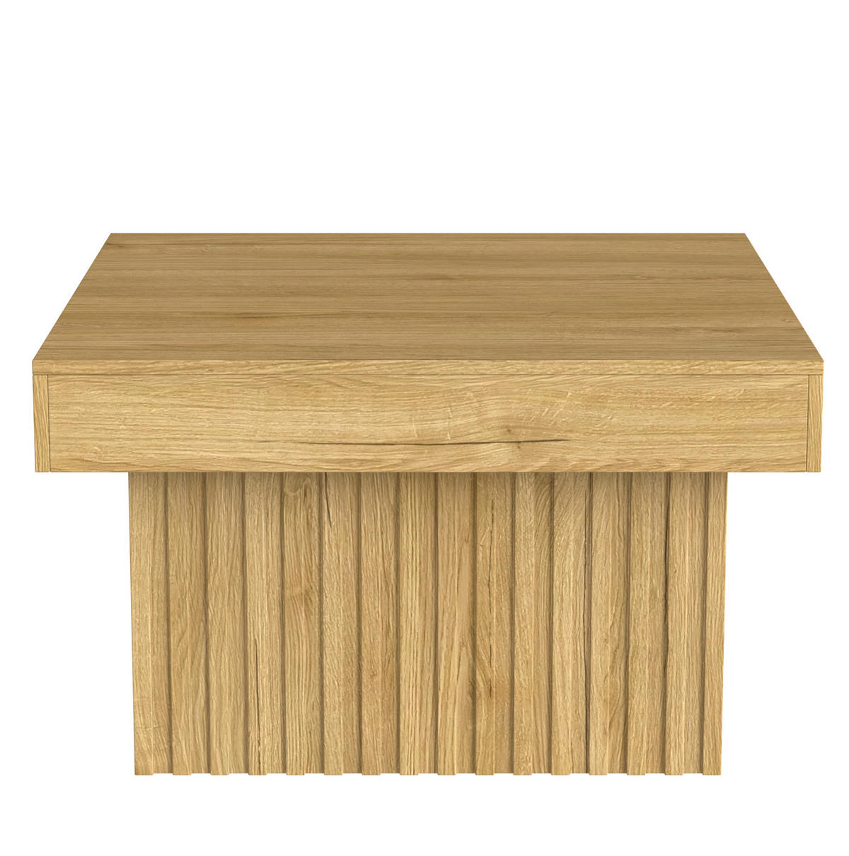 COUCHTISCH aus MDF und Spanplatte 79x79x46 cm Natur pflegeleicht, platzsparend und vielseitig - Naturfarben, Holzwerkstoff (79/79/46cm) - Modfu