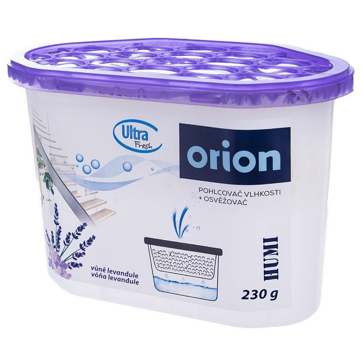 FEUCHTIGKEITSABSORBER Ultra Fresh violett - Violett, Kunststoff (8.5/10.5/15cm) - Orion 
