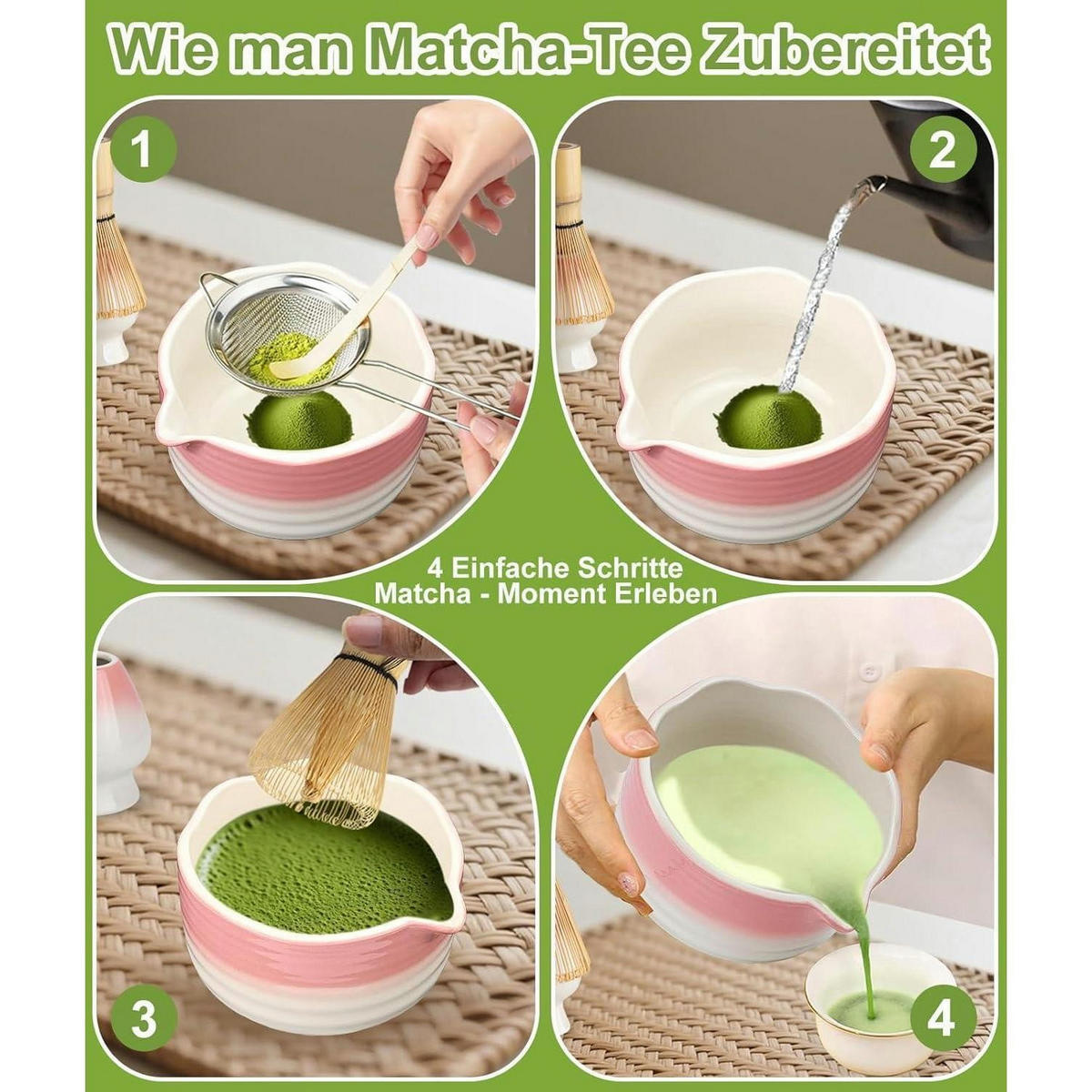 MATCHA Set 7-teilig Rosa - Rosa, Keramik (15/10/20cm)
