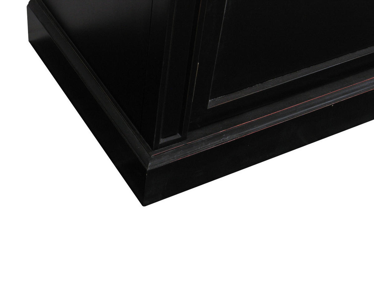 BUFFET schwarz - Schwarz, Holzwerkstoff (110/200/45cm) - ebuy24