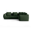 ECKSOFA modular rechts Bloom aus strukturiertem Stoff moosgrün 3 Sitzplätze - Salbeigrün, Textil (216/316cm) - Micadoni