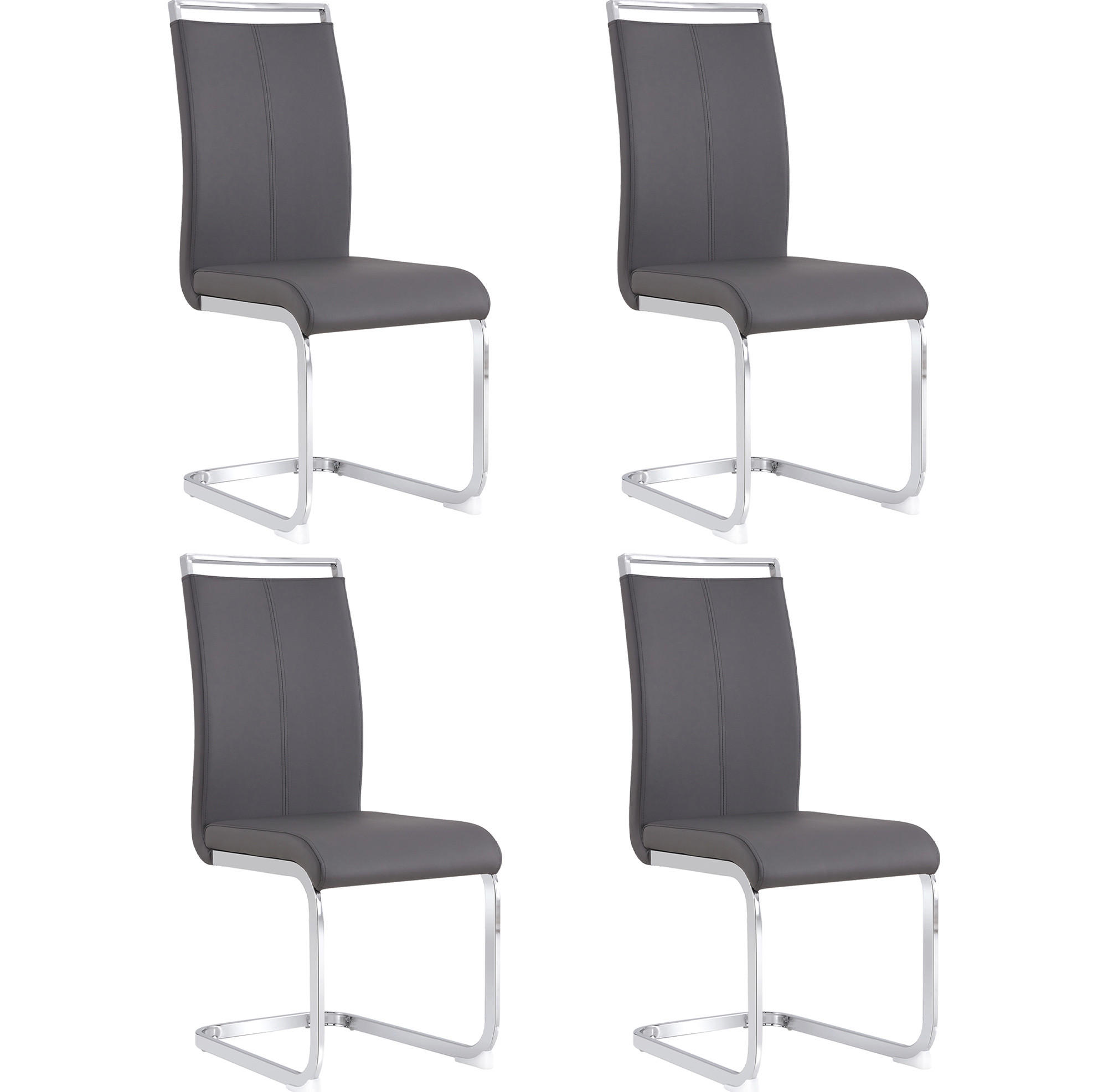 Meubliv Freischwinger Grau 42x100x54 cm