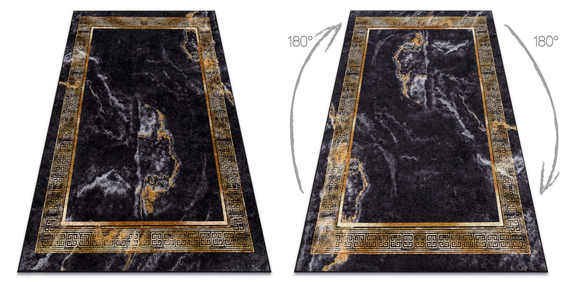 TEPPICH Miro 120/170 cm - Schwarz, Textil (120/170cm) - rugsX