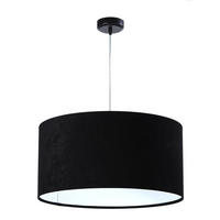 HÄNGELEUCHTE Schwarz 50/25 cm - Schwarz/Weiß, Kunststoff (50/0.8/25cm) - ONZENO