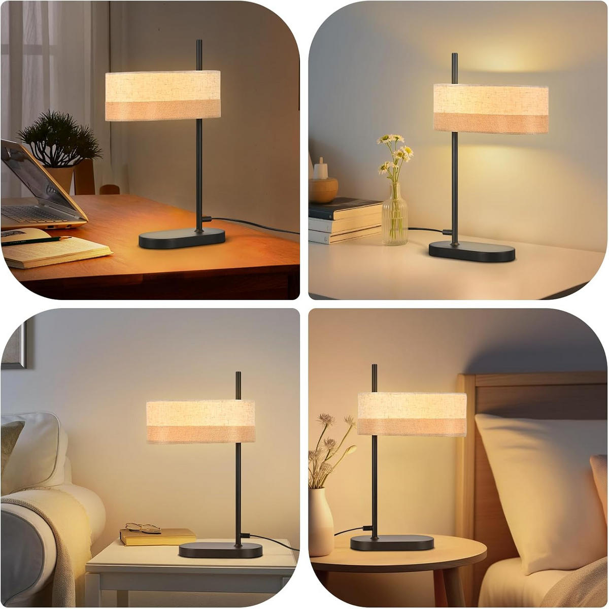 TISCHLEUCHTE BRAUNSCHWEIG Ⅲ 28/21/45 cm - Schwarz, Metall (28/21/45cm) - Nettlife