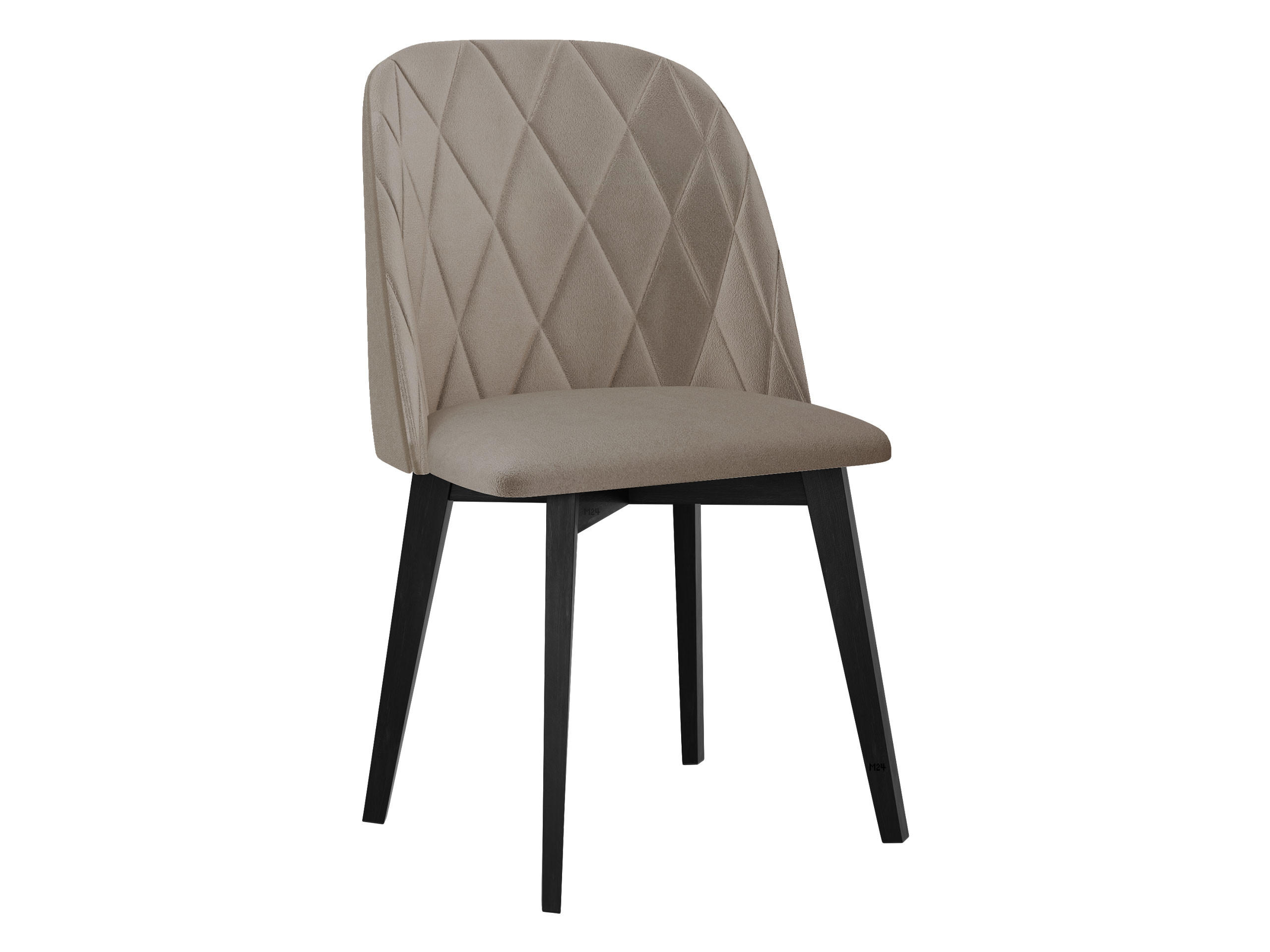 ESSZIMMERSTUHL Monti III Pik Raute - Schwarz/Naturfarben, Holz/Textil (48/83/55cm) - MIRJAN24