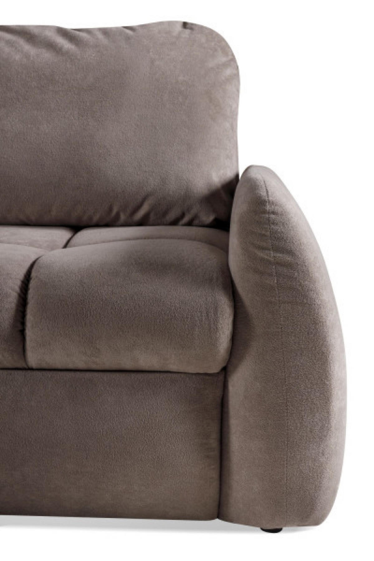ECKSOFA Universal Flow Mit Doppeltem Bettkasten - Braun, Textil (252/155cm) - Sepro Meble