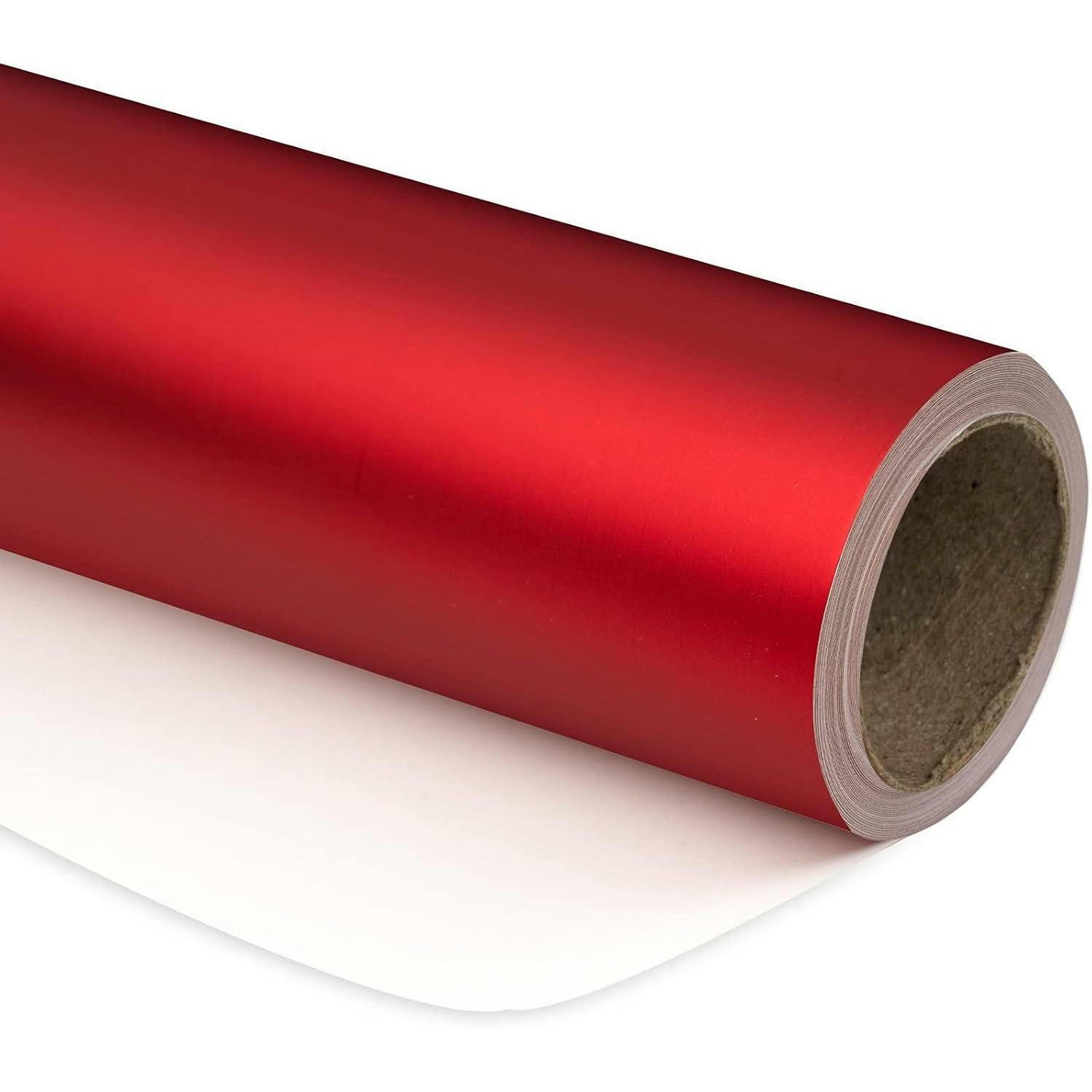 GESCHENKPAPIER Rot 44 cm x 10 m - Rot, Papier (4/44/4cm)