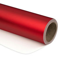 GESCHENKPAPIER Rot 44 cm x 10 m - Rot, Papier (4/44/4cm)