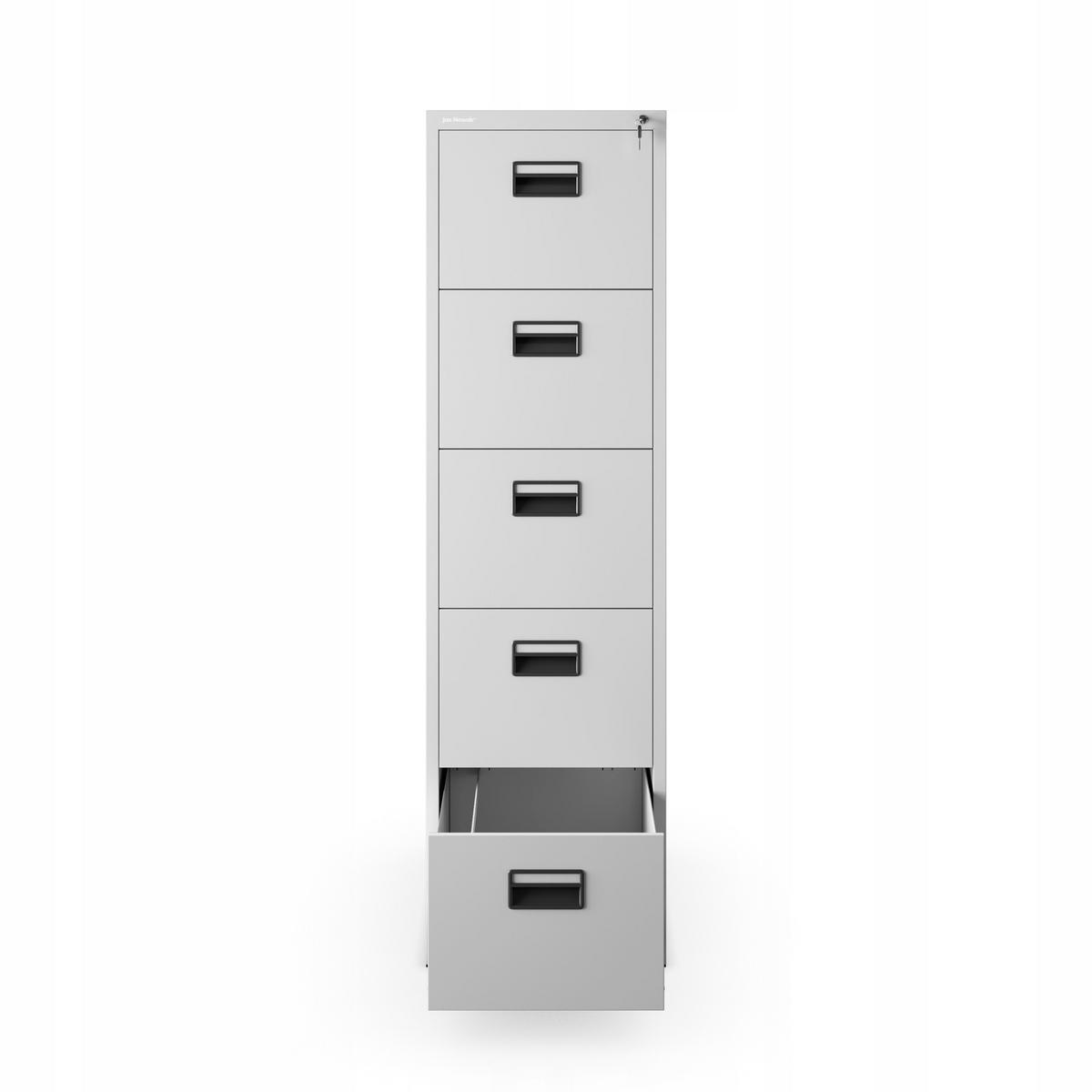 AKTENSCHRANK mit 5 Schubladen SARA V5 - Grau, Metall (46/162/62cm) - Jan Nowak