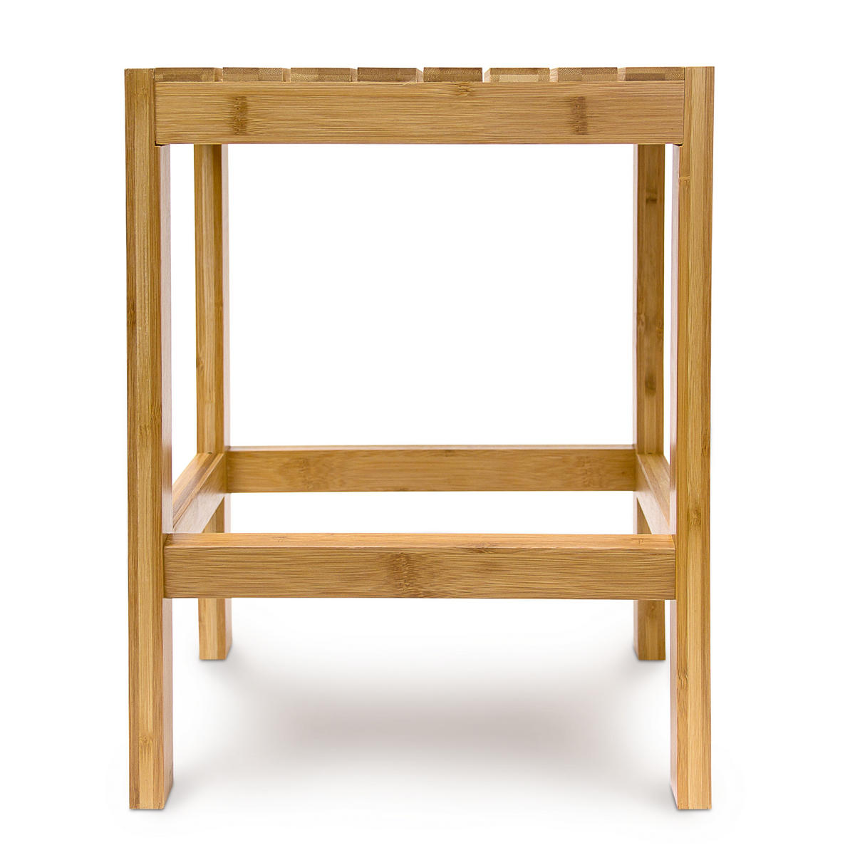 BLUMENHOCKER - Hellbraun, Holz (32/28/40cm) - Relaxdays